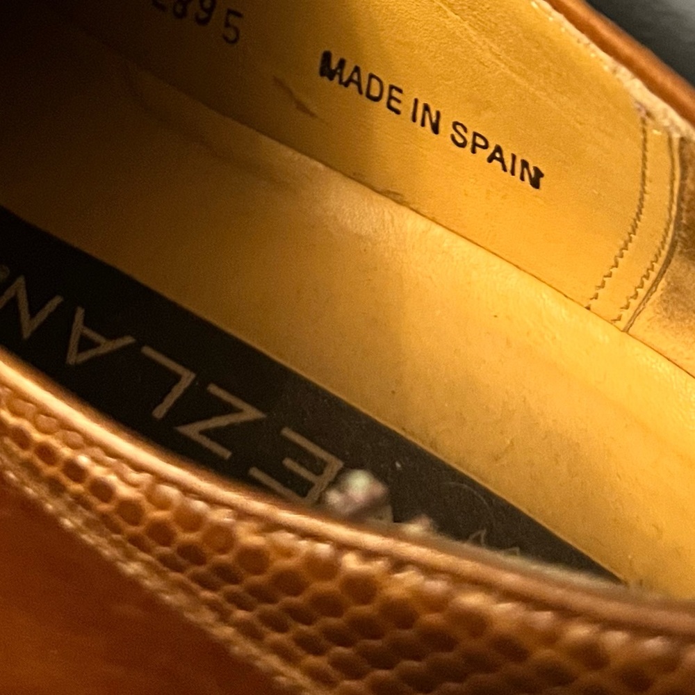 Mezlan Mens Lizard Oxford Shoes in Brown! - Picture 10 of 11